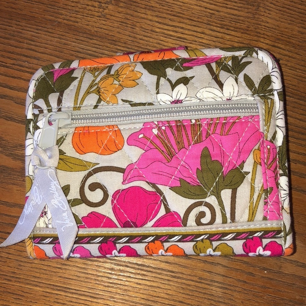 Vera Bradley garden wallet floral colorful clutch wallet small pocket book​​​